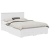 vidaXL Cadru de pat cu sertar Alb 140 x 190 cm Lemn prelucrat