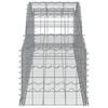 vidaXL Coșuri gabion arcuite, 12 buc., 300x50x40/60cm, fier galvanizat