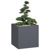 vidaXL Jardinieră Antracit 80x80x80 cm Oțel