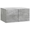 vidaXL Oglindă TV montată pe perete Gri Beton 59,5 x 41 x 30 cm
