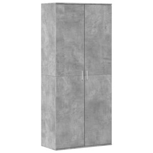 vidaXL Pantofar, gri beton, 80 x 39 x 178 cm, PAL