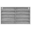 vidaXL Dulap cu vitrină, sonoma gri, 100x15x58 cm, lemn prelucrat