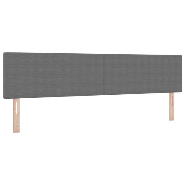 vidaXL Tăblie cap cu headboard Gri deschis 200 cm Piele artificială