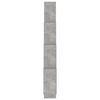 vidaXL Raft de perete cub, gri beton, 90x15x119 cm, PAL
