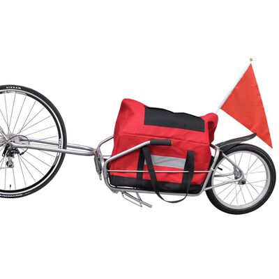 Remorcă cargo de bicicletă, cu o roată și geantă de depozitare