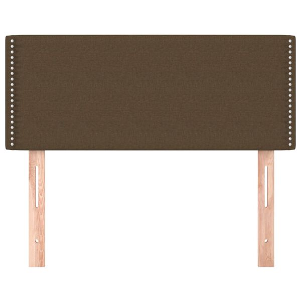 vidaXL Tăblie de pat, maro &icirc;nchis, 80x5x78/88 cm, textil