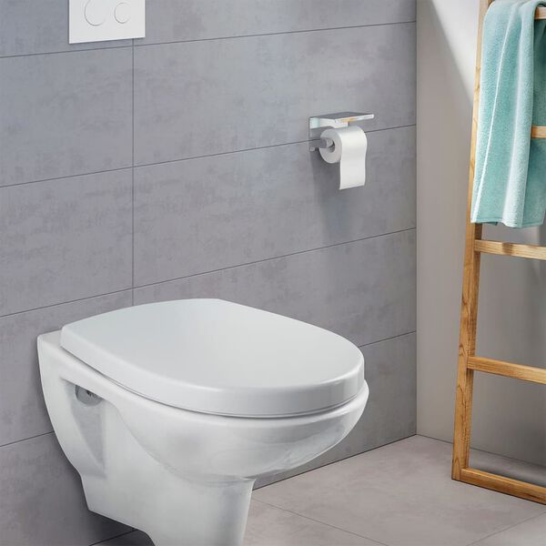 CORNAT Capac de toaletă &icirc;nchidere silențioasă PREMIUM 6, alb duroplast