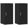 vidaXL Pantofare, 2 buc., negru, 32x35x70 cm, PAL