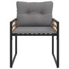 vidaXL Set de Mobilier pentru Exterior cu pernă 4 pcs Gri deschis