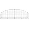 vidaXL Coș gabion arcuit, 200x50x40/60 cm, fier galvanizat