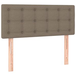 vidaXL Tăblie de pat, gri taupe, 80x5x78/88 cm, textil