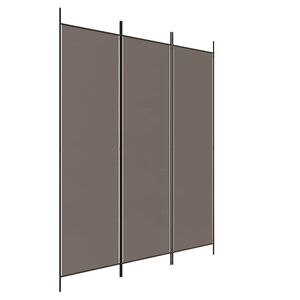 vidaXL Paravan de cameră cu 3 panouri, antracit, 150x200 cm, textil