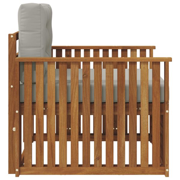 vidaXL Set de canapele de exterior Lemn de acacia solid și poliester