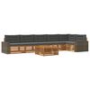 vidaXL Set de canapele de exterior 7 buc. Natural și Antracit
