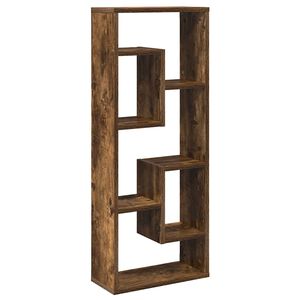 vidaXL Raft de perete, stejar fumuriu, 36x16x90 cm, lemn prelucrat