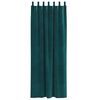 vidaXL Perdele opace 2 pcs Verde &icirc;nchis 140 x 245 cm Catifea
