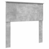 vidaXL Cadru de pat cu headboard Beton 90 x 200 cm Lemn de pin masiv
