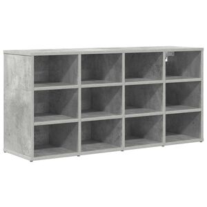 vidaXL Dulap pentru pantofi 103 x 30 x 51 cm Lemn prelucrat Gri beton