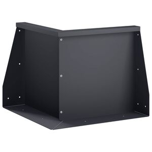 vidaXL Zid de sprijin 50 x 50 x 30 cm Oțel Antracit