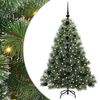 vidaXL Brad de Crăciun artificial cu 150 LED Verde 120 cm PE și PVC