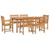 vidaXL Set mobilier de grădină, 7 piese, lemn masiv de acacia
