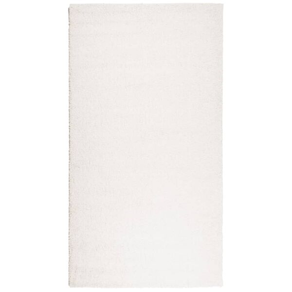 vidaXL Covor pufos "PAMPLONA" cu fire înalte, crem modern, 60x110 cm