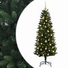 vidaXL Brad de Crăciun artificial cu globuri 120 cm 150 LED-uri