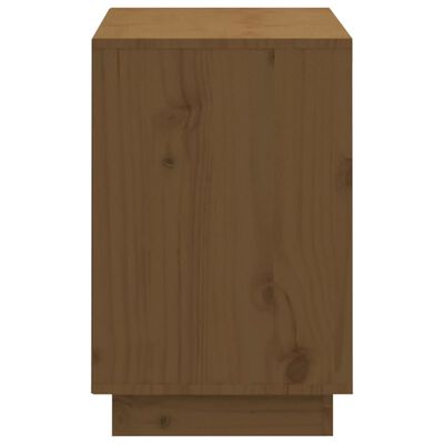 vidaXL Pantofar, maro miere, 110x34x52 cm, lemn masiv de pin