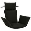 vidaXL Perna Adirondack PUTTEN 100% Polyester Negru 60 x 145 x 10 cm