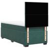 vidaXL Pat box spring cu saltea, verde &icirc;nchis, 90x190 cm, catifea