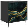 vidaXL Dulap de Baie WIJHE Stejar Negru 60 x 40 x 61 cm Lemn prelucrat