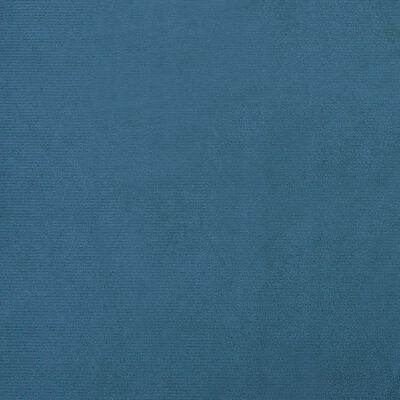 vidaXL Pat de câini, albastru, 90x53x30 cm, catifea