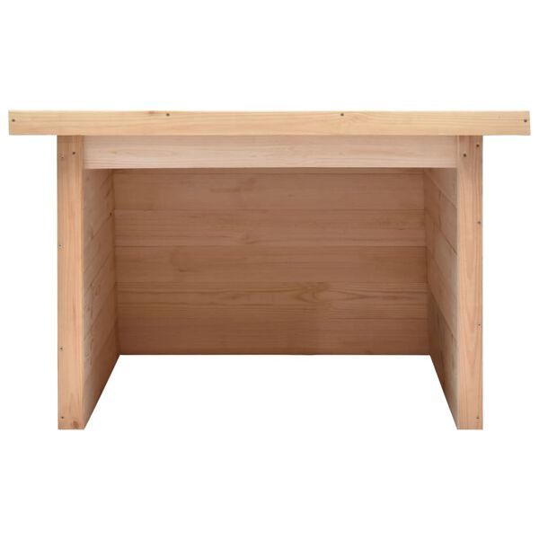 vidaXL Garaj mașină de tuns iarba 92x104x59,5 cm lemn masiv pin 19 mm