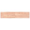 vidaXL Blat masă, 180x40x(2-4) cm, maro, lemn tratat contur organic