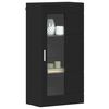 vidaXL Cabinet suspendat cu raft Negru 55 x 29 x 100 cm Lemn compozit
