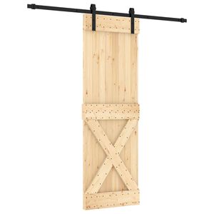 vidaXL Ușă glisantă 70 x 210 cm Lemn de Pin Solid (Nefinisat)