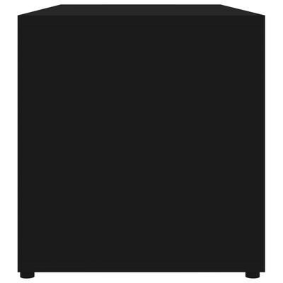 vidaXL Comodă TV, negru, 80 x 34 x 36 cm, PAL