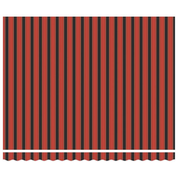 vidaXL Cadru de copertină Manual Portocaliu și negru 400 &times; 300 cm