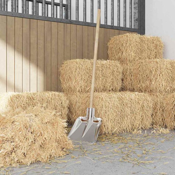 vidaXL Cap de lopată Argintiu 41,5 x 32,5 cm Aluminiu