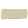 vidaXL Pernă pentru tăblie de pat, Hvar, crem, 160 cm, material textil