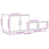 vidaXL Dulap de depozitare 2 pcs Stejar Sonoma 127 x 41 x 40 cm