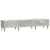 vidaXL Cabinet TV 147 x 34,5 x 30 cm Gri Beton Lemn prelucrat