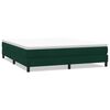 vidaXL Pat cu arcuri fără saltea verde &icirc;nchis 180x220 cm catifea