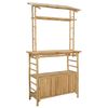 vidaXL Masă de bar exterioară natural 110 x 50 x 210 cm Bambus
