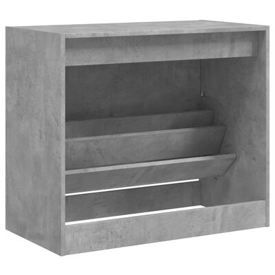 vidaXL Pantofar, gri beton, 80x42x69 cm, lemn prelucrat