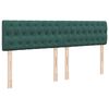 vidaXL Pat box spring cu saltea, verde &icirc;nchis, 180x200 cm, catifea