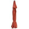 vidaXL P&acirc;nză de schimb umbrelă de soare de exterior cărămiziu 500 cm