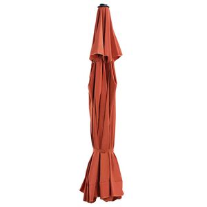 vidaXL P&acirc;nză de schimb umbrelă de soare de exterior cărămiziu 500 cm