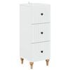 vidaXL Dulap cu sertare Alb 33 x 34,5 x 90 cm Lemn prelucrat