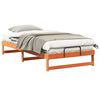 vidaXL Cadru de pat Maro 100 x 200 cm Lemn de pin masiv